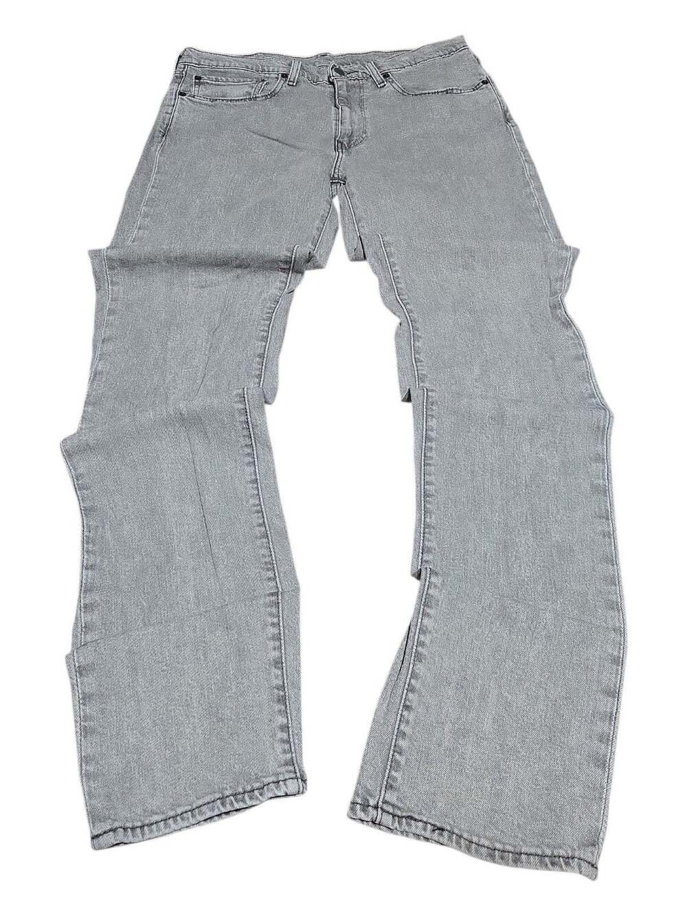 Levi's Premium 511 Jeans Size W34 L36 Gray Denim Slim Fit Big E